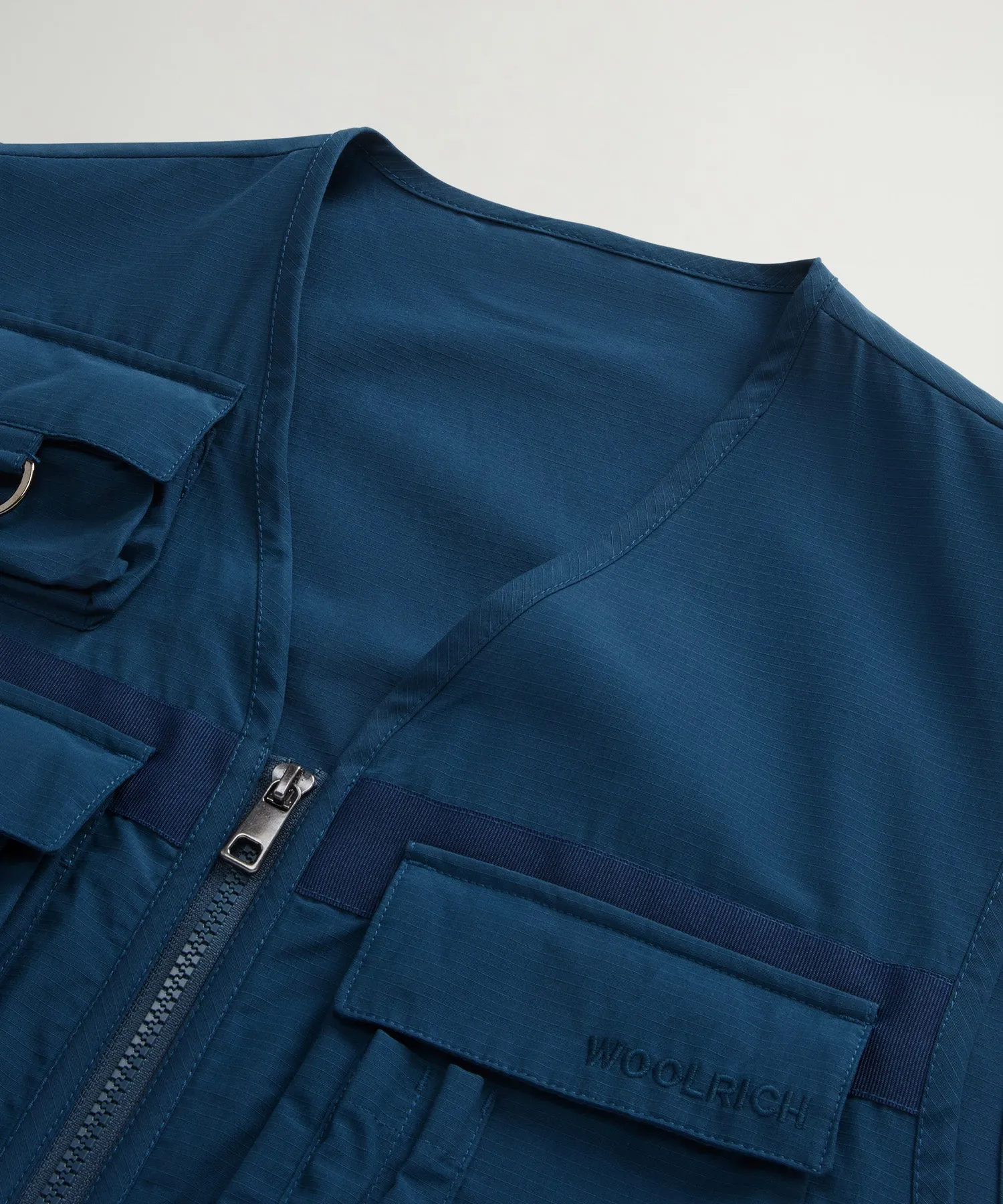 Todd Snyder x Woolrich Fishing Vest in Blue