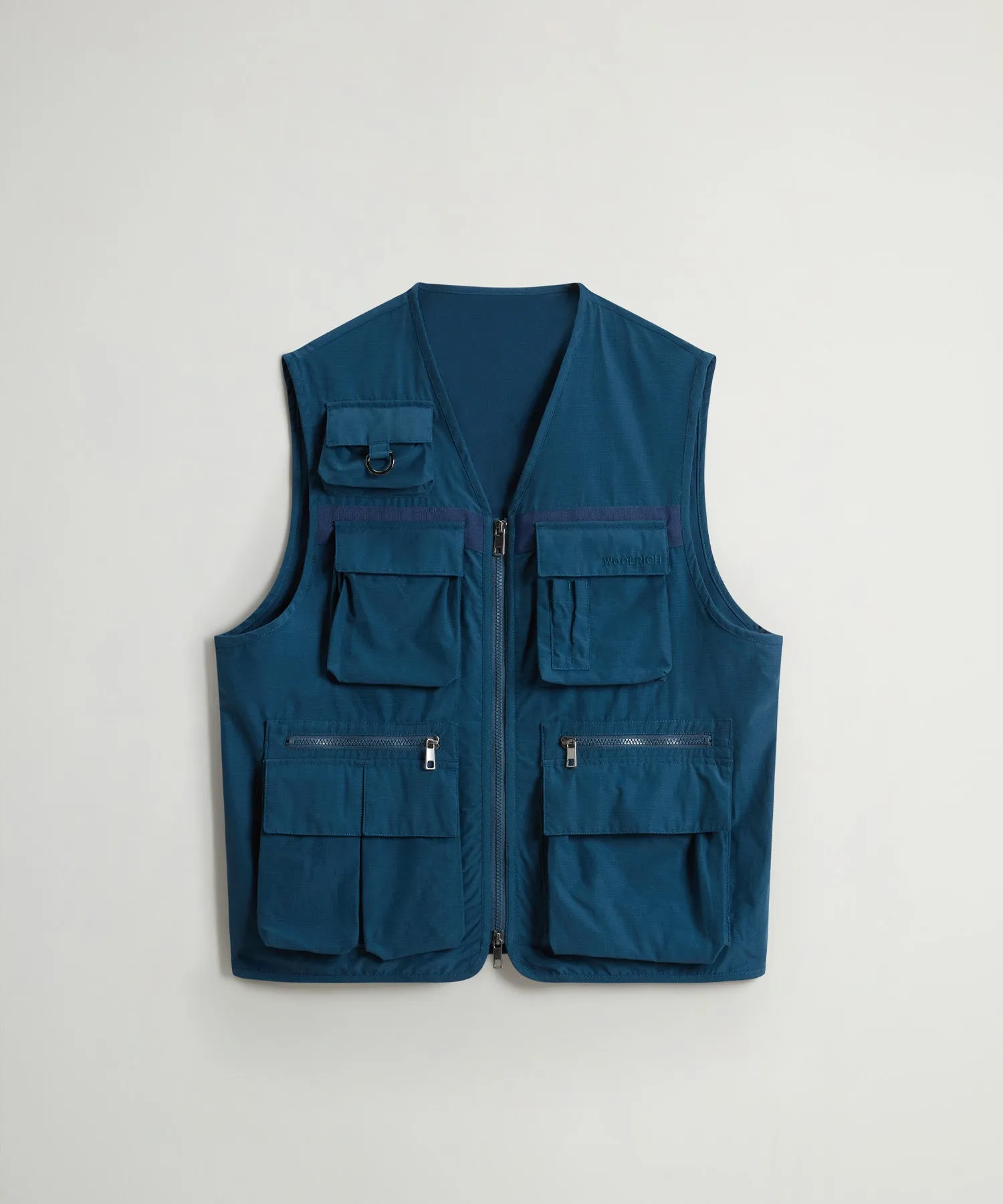 Todd Snyder x Woolrich Fishing Vest in Blue