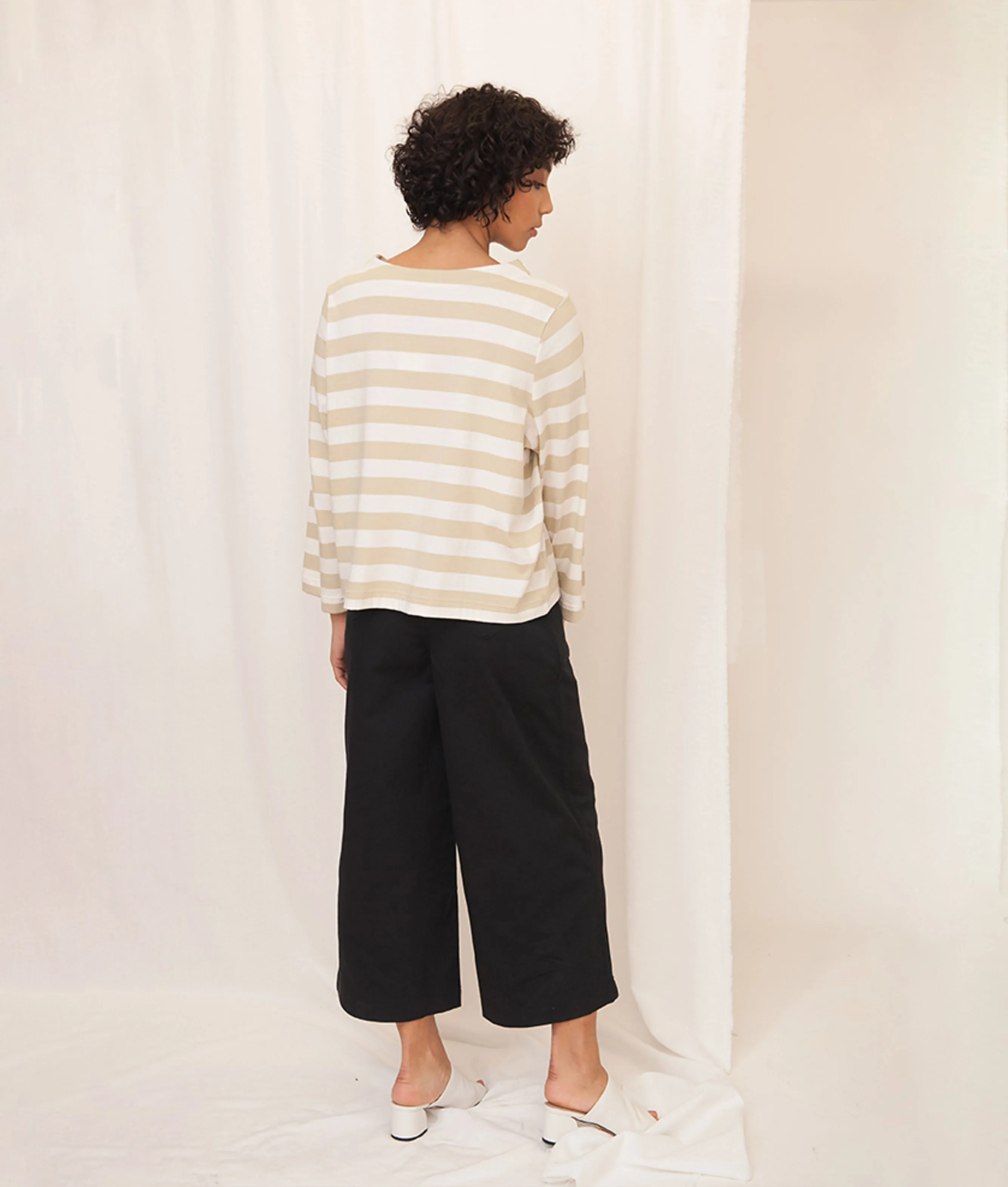 Tracey Organic Cotton Denim Jeans In Black