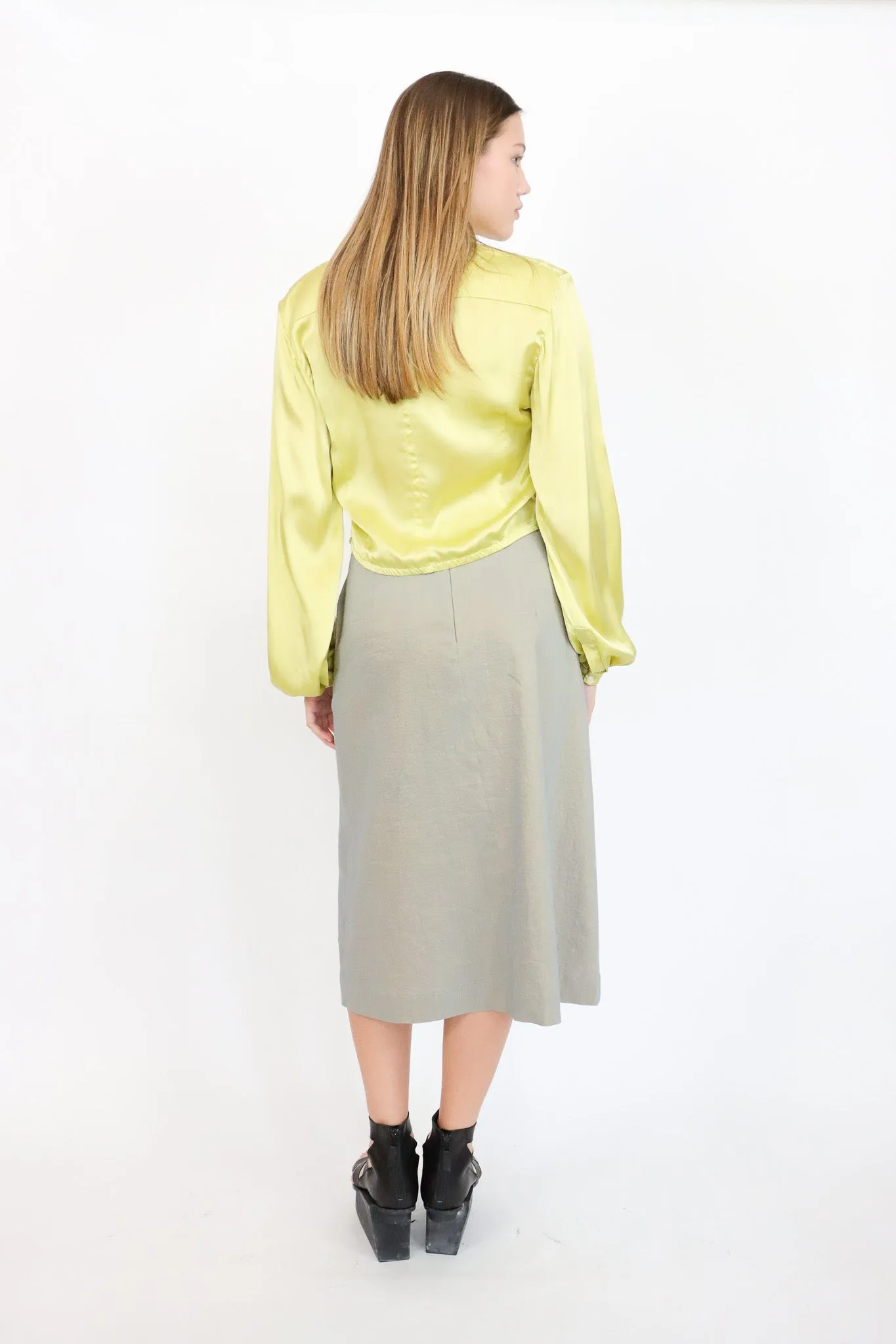 Umit Unal Lemon Silk Shirt