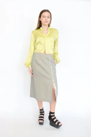 Umit Unal Lemon Silk Shirt