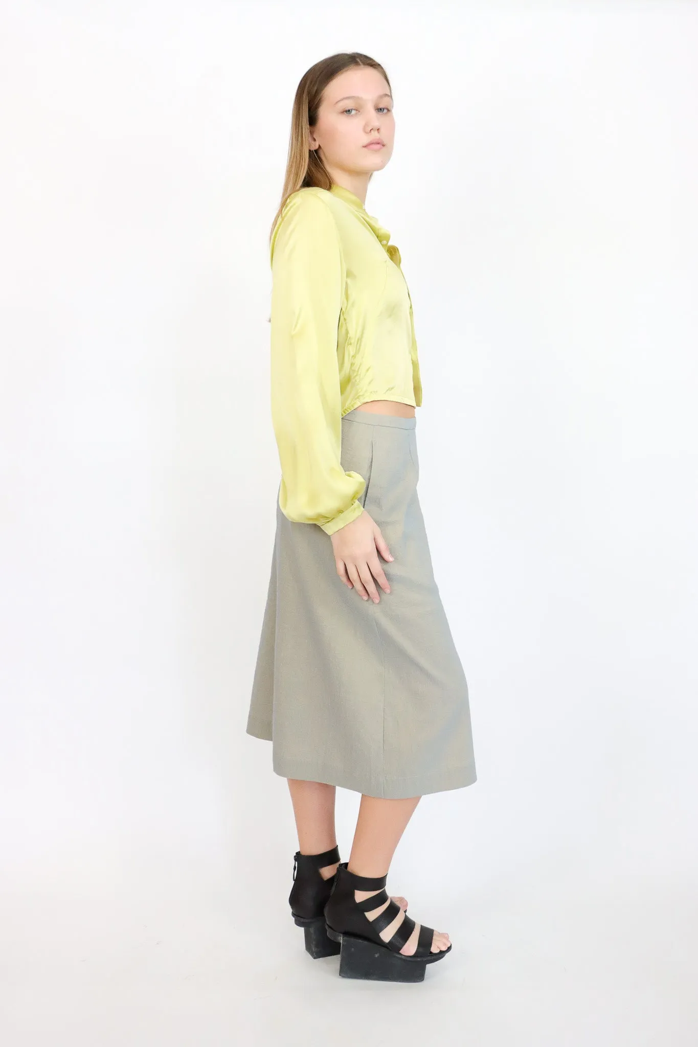 Umit Unal Lemon Silk Shirt