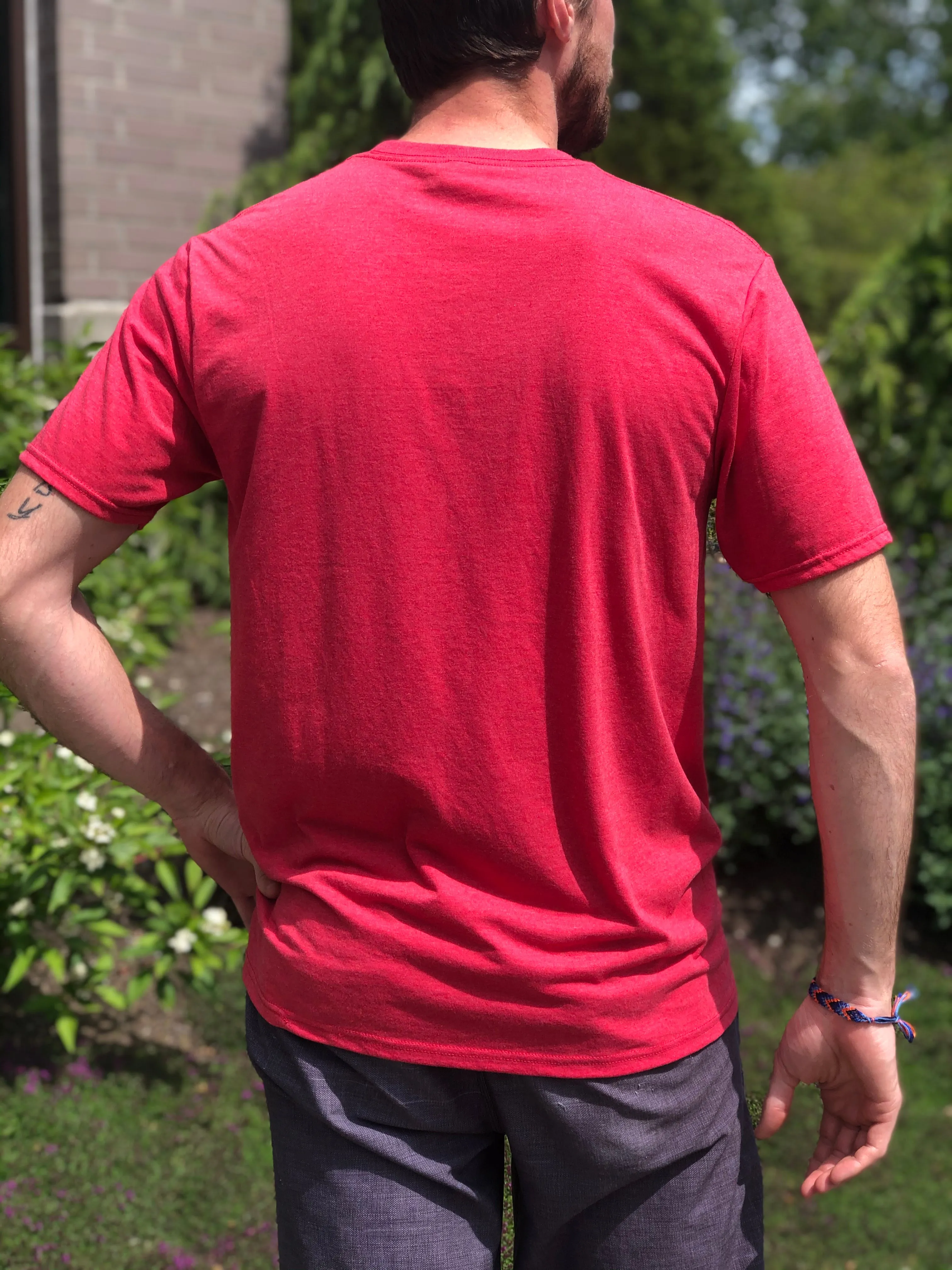 Urban Surf Tech Logo Tee - Red Frost