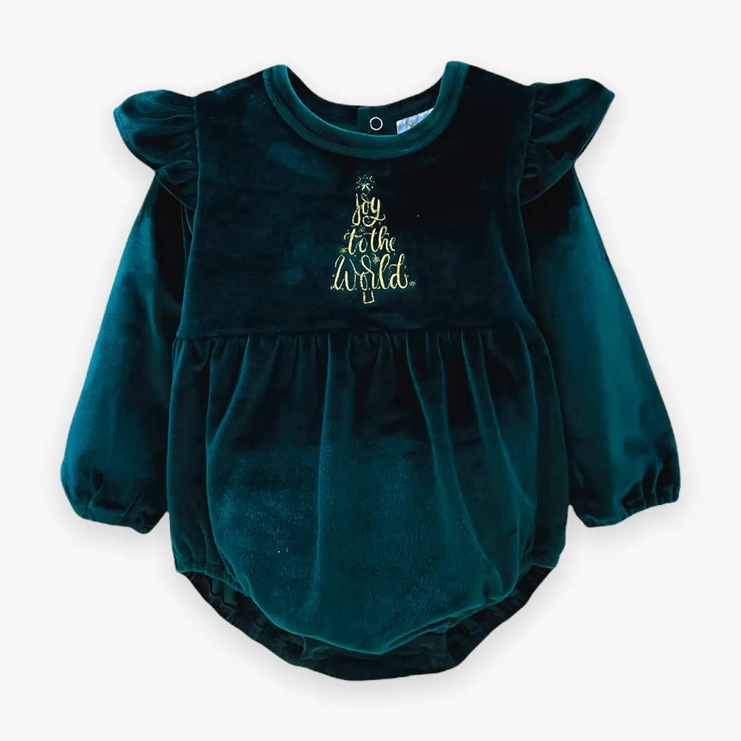 Velvet Fawn Joy To The World Vivian Velvet Bubble in Evergreen