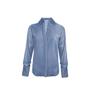 Velvet Runway Shirt - Ash Blue