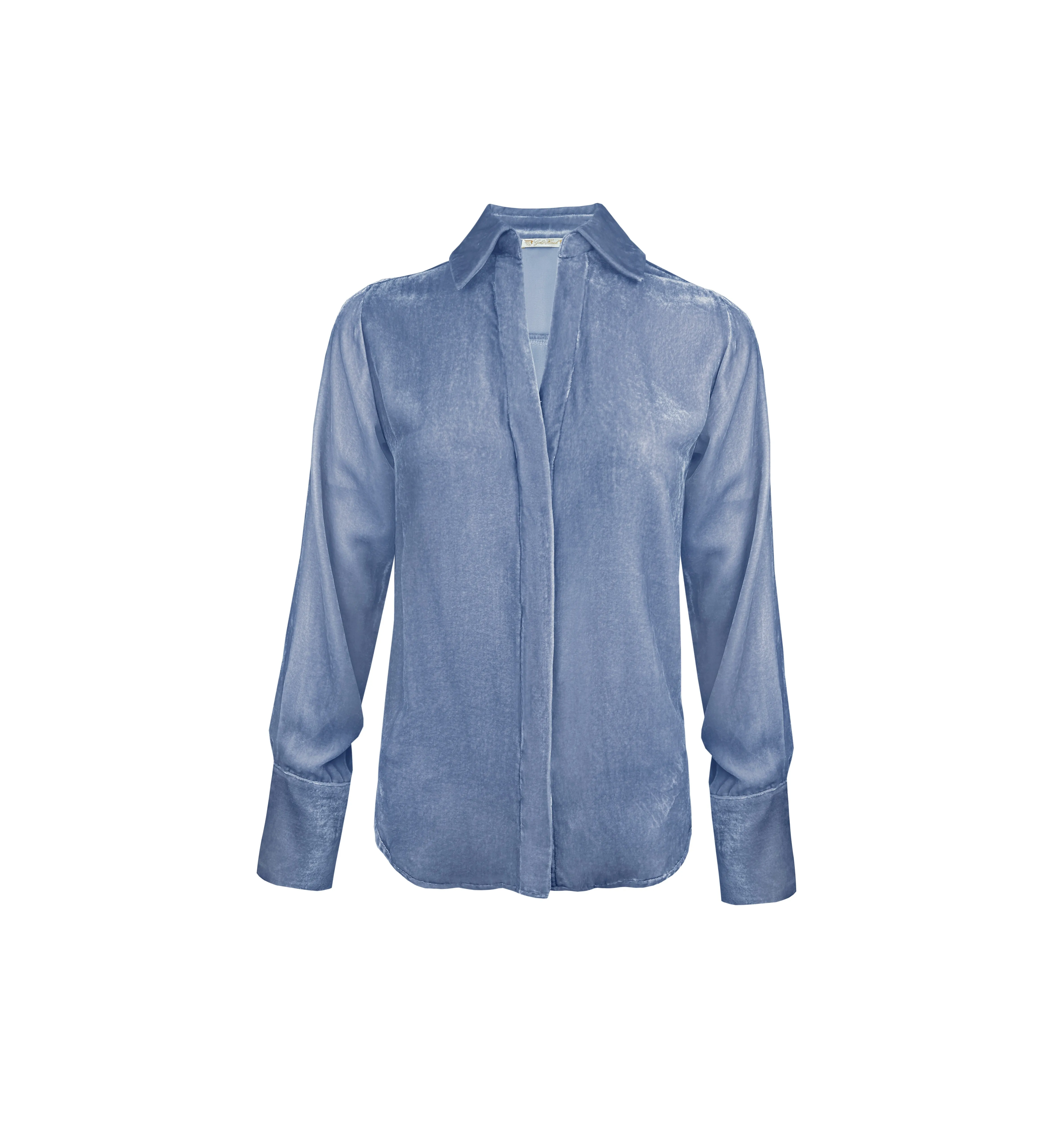 Velvet Runway Shirt - Ash Blue