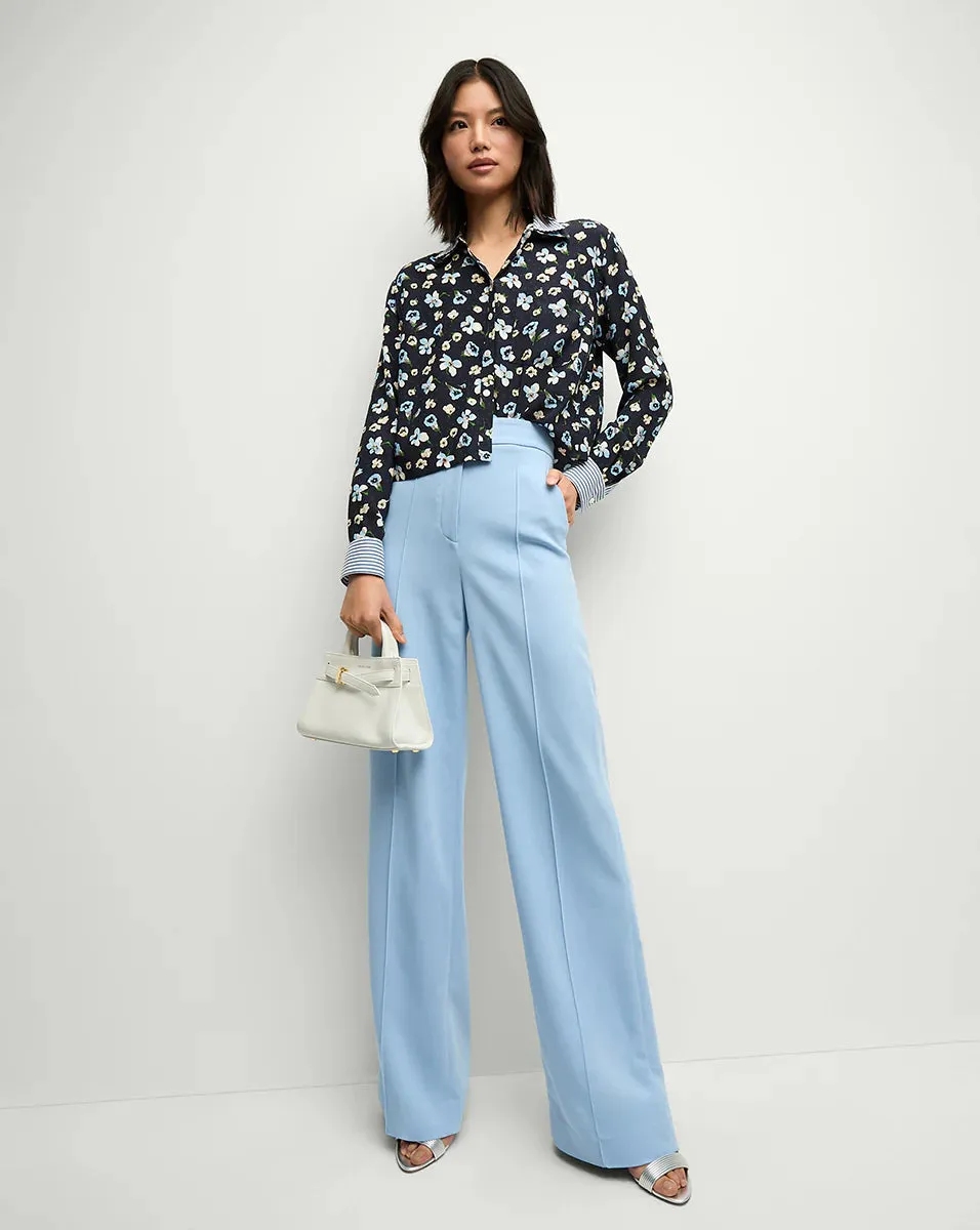 VERONICA BEARD Maia Floral Silk Shirt