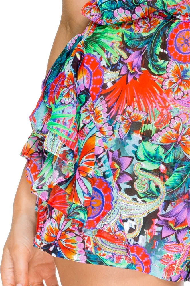 VIVA CUBA - Habanera Ruffled Romper • Multicolor