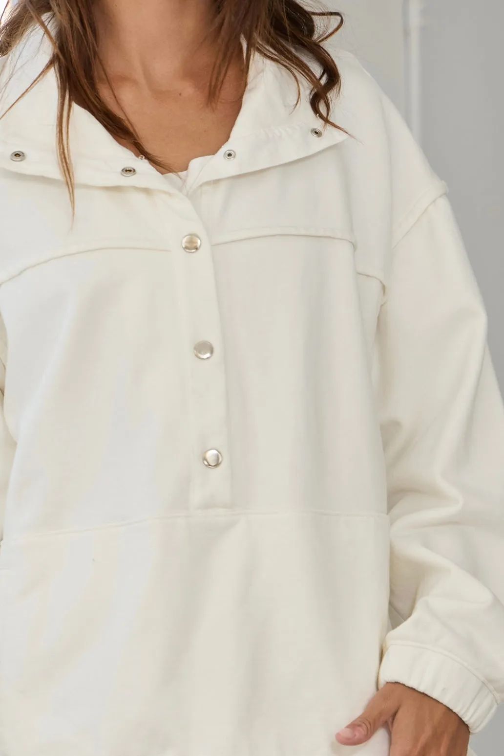 White Cotton Pullover