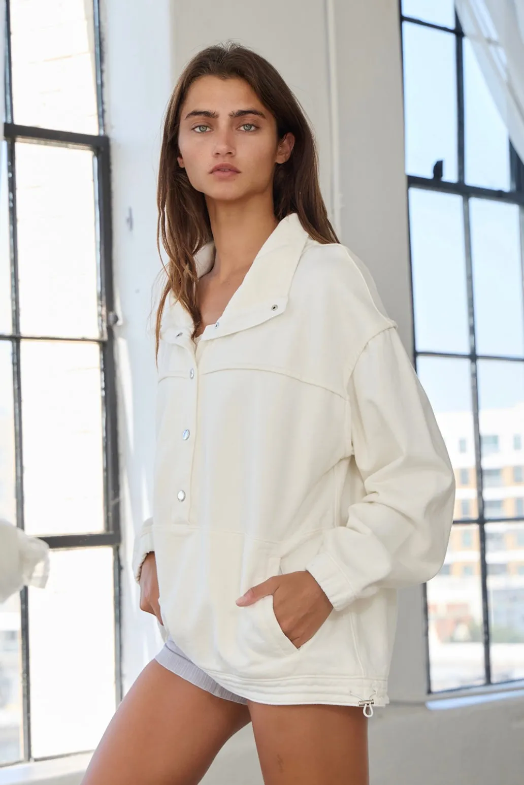 White Cotton Pullover