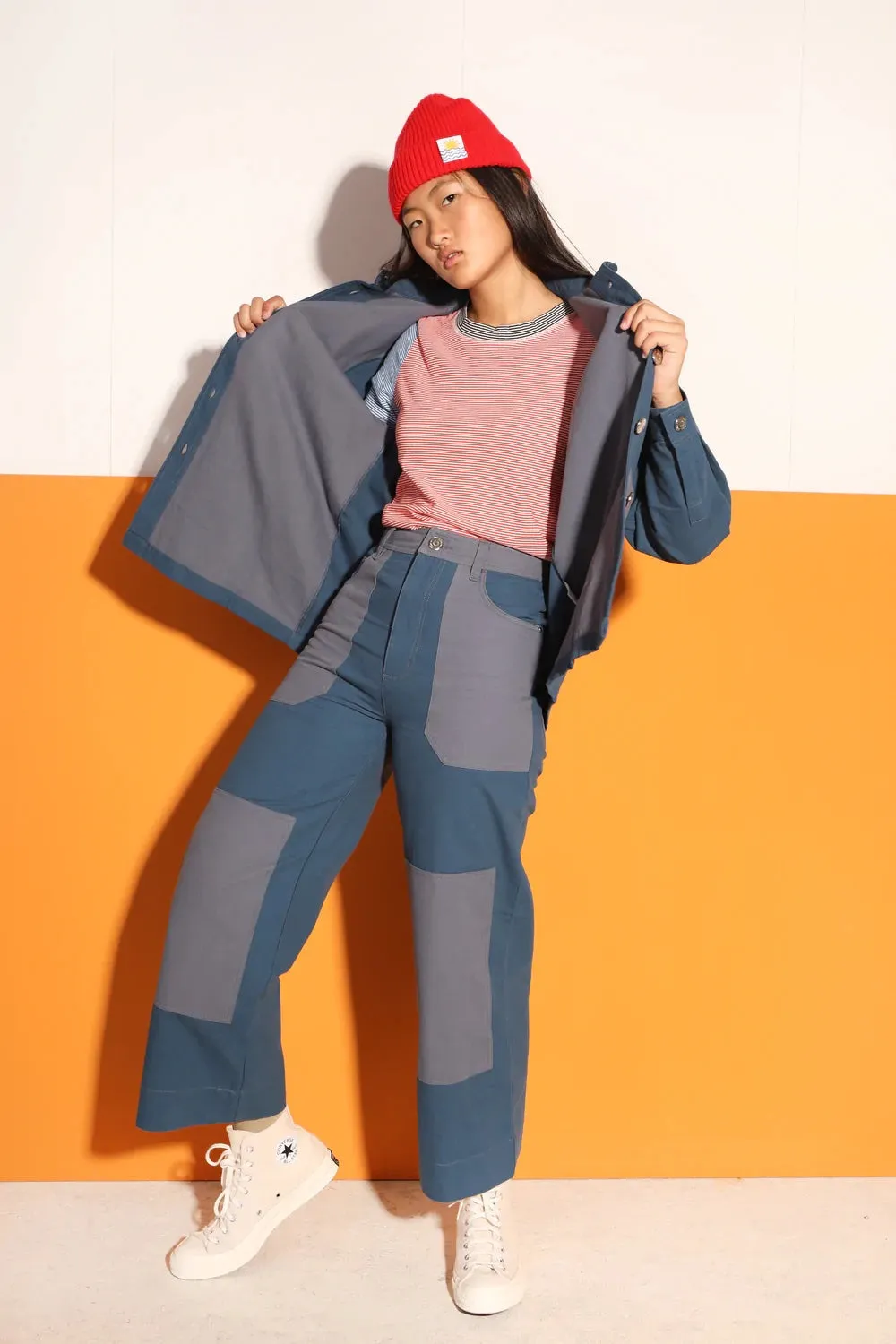 Wilder utility pants in blue
