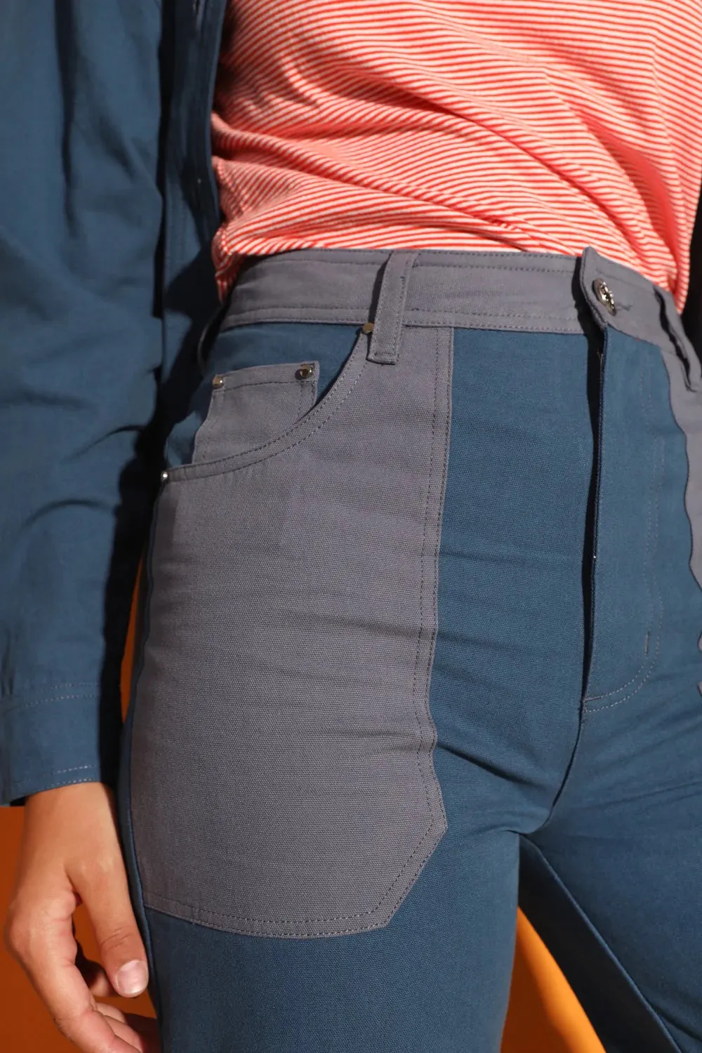 Wilder utility pants in blue