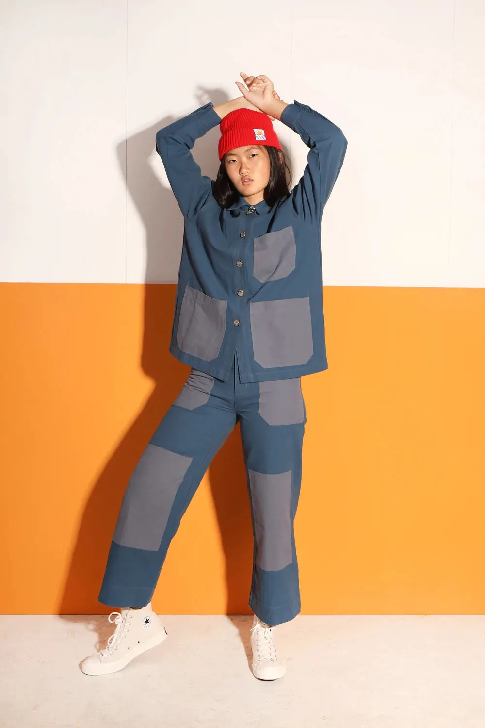 Wilder utility pants in blue