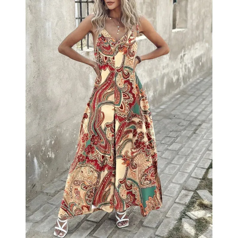Women's Bodysuits Sleeveless Bodysuits Printing Backless Streetwear Printing