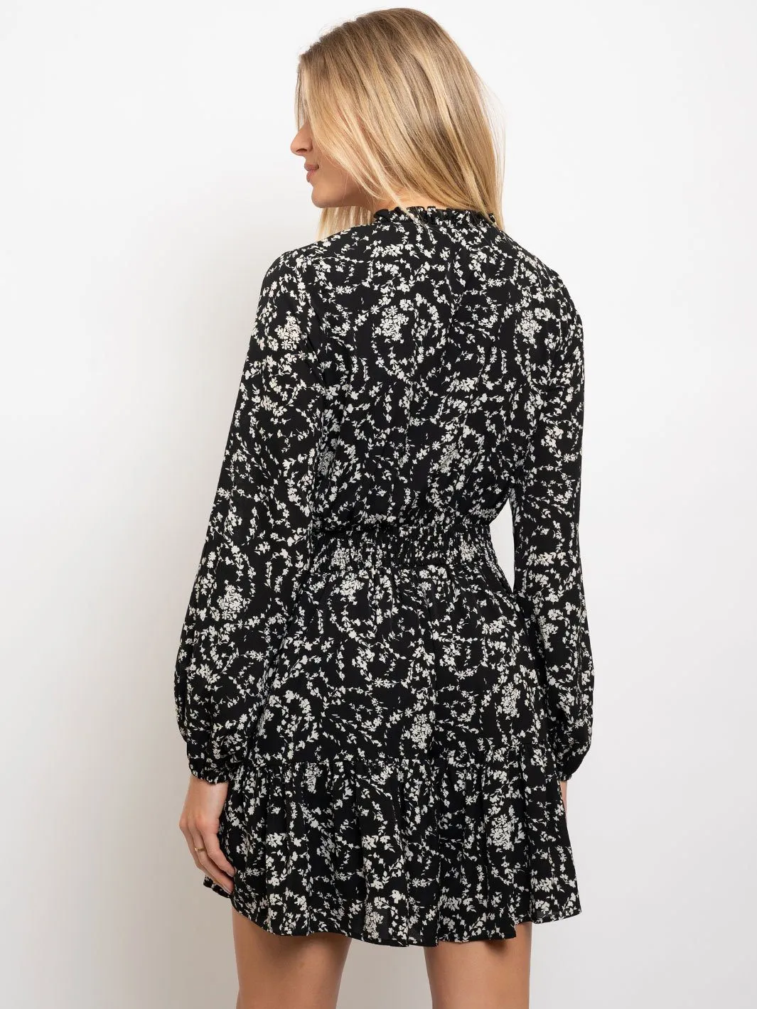 WOMEN'S LONG SLEEVE FLORAL ROMPER