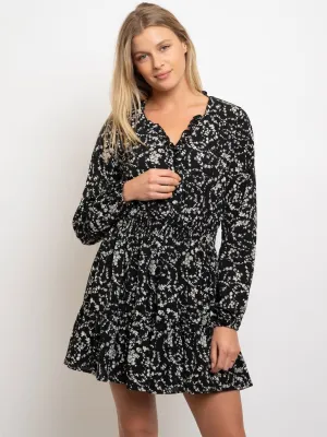 WOMEN'S LONG SLEEVE FLORAL ROMPER