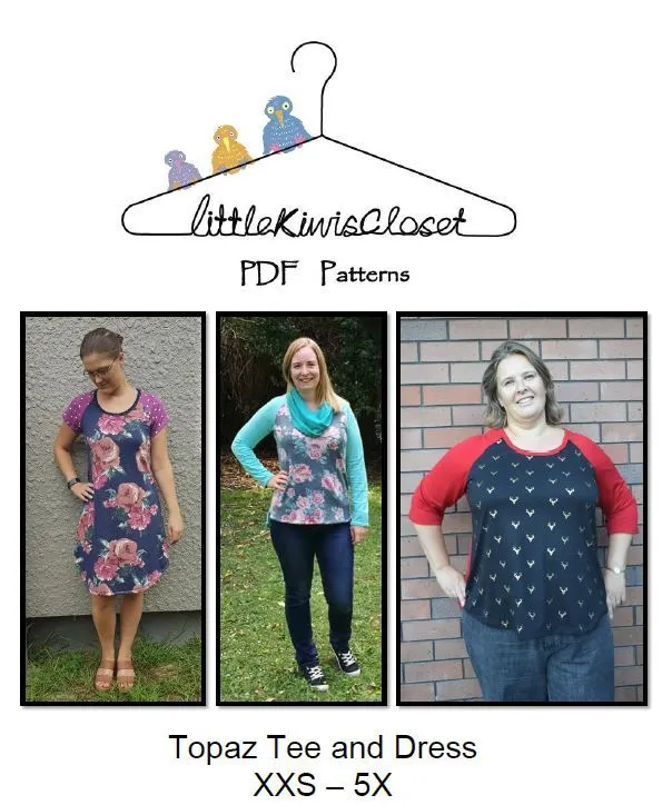 Women's Topaz Tee and Dress- XXS - 5X - Little Kiwis Closet
