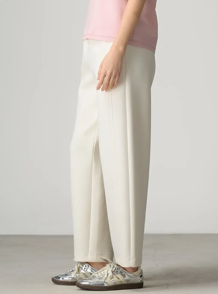 Wrinkle-Free, Buttery Soft With Elastic Waistband Scholar Trouser