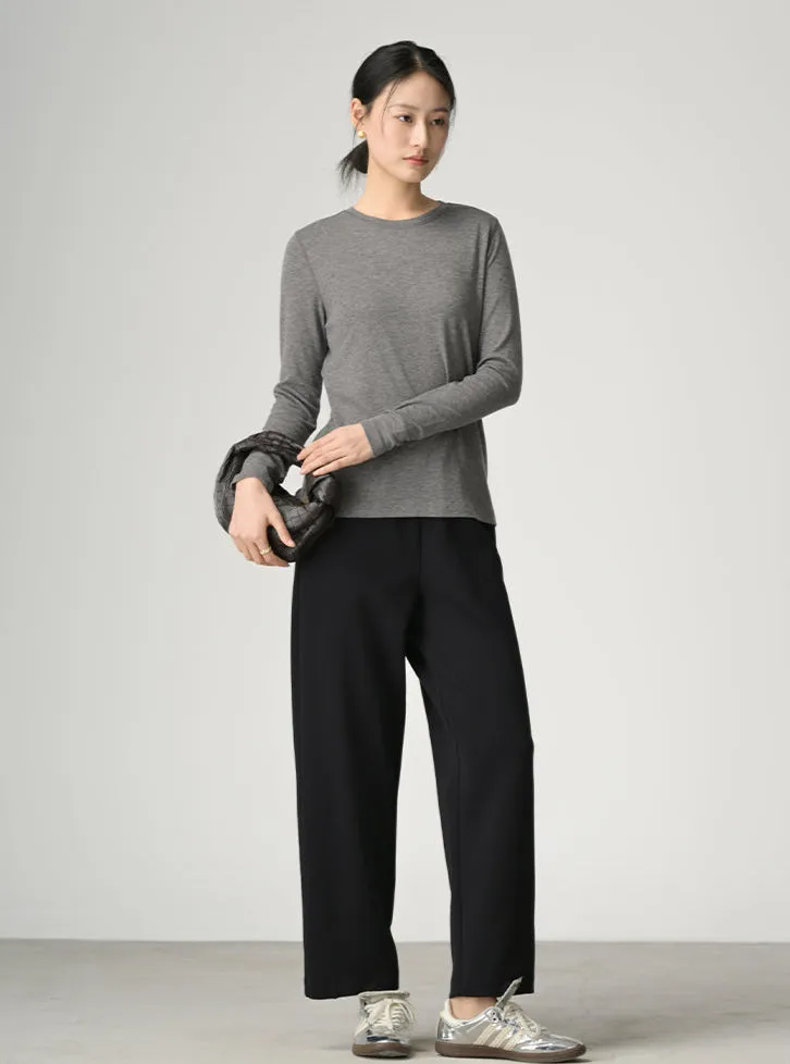 Wrinkle-Free, Buttery Soft With Elastic Waistband Scholar Trouser