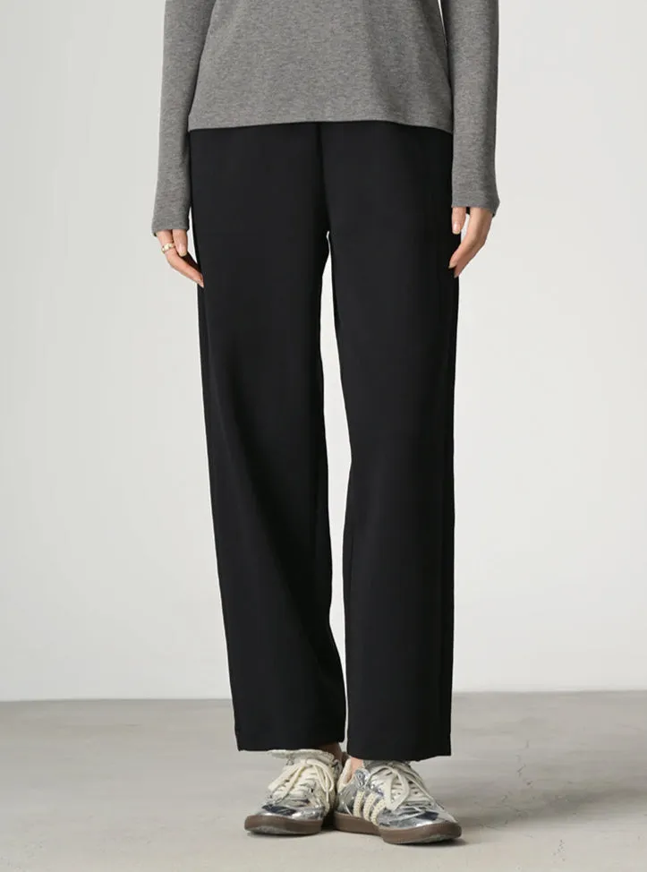 Wrinkle-Free, Buttery Soft With Elastic Waistband Scholar Trouser