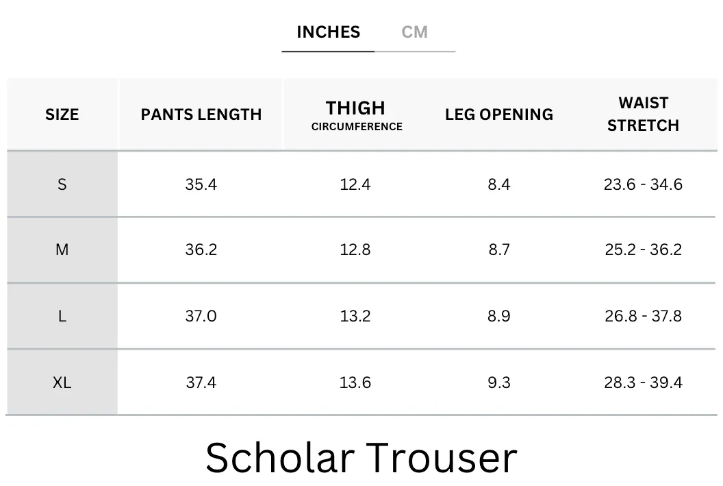Wrinkle-Free, Buttery Soft With Elastic Waistband Scholar Trouser