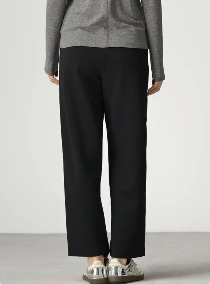 Wrinkle-Free, Buttery Soft With Elastic Waistband Scholar Trouser