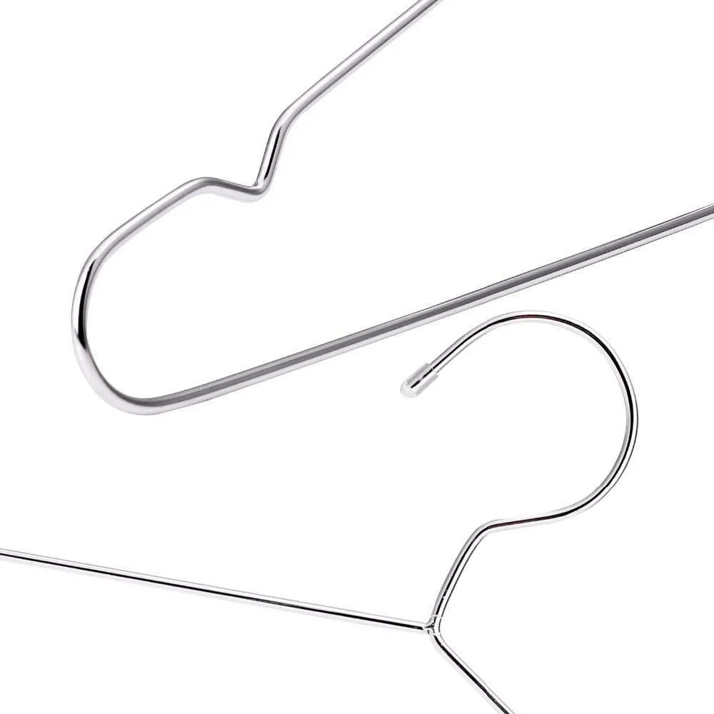 Xyijia Hanger Super Strong Stainless Steel Metal Wire Hangers Clothes Hangers, Coat Hanger, Suit Hanger (30Pcs/Lot)