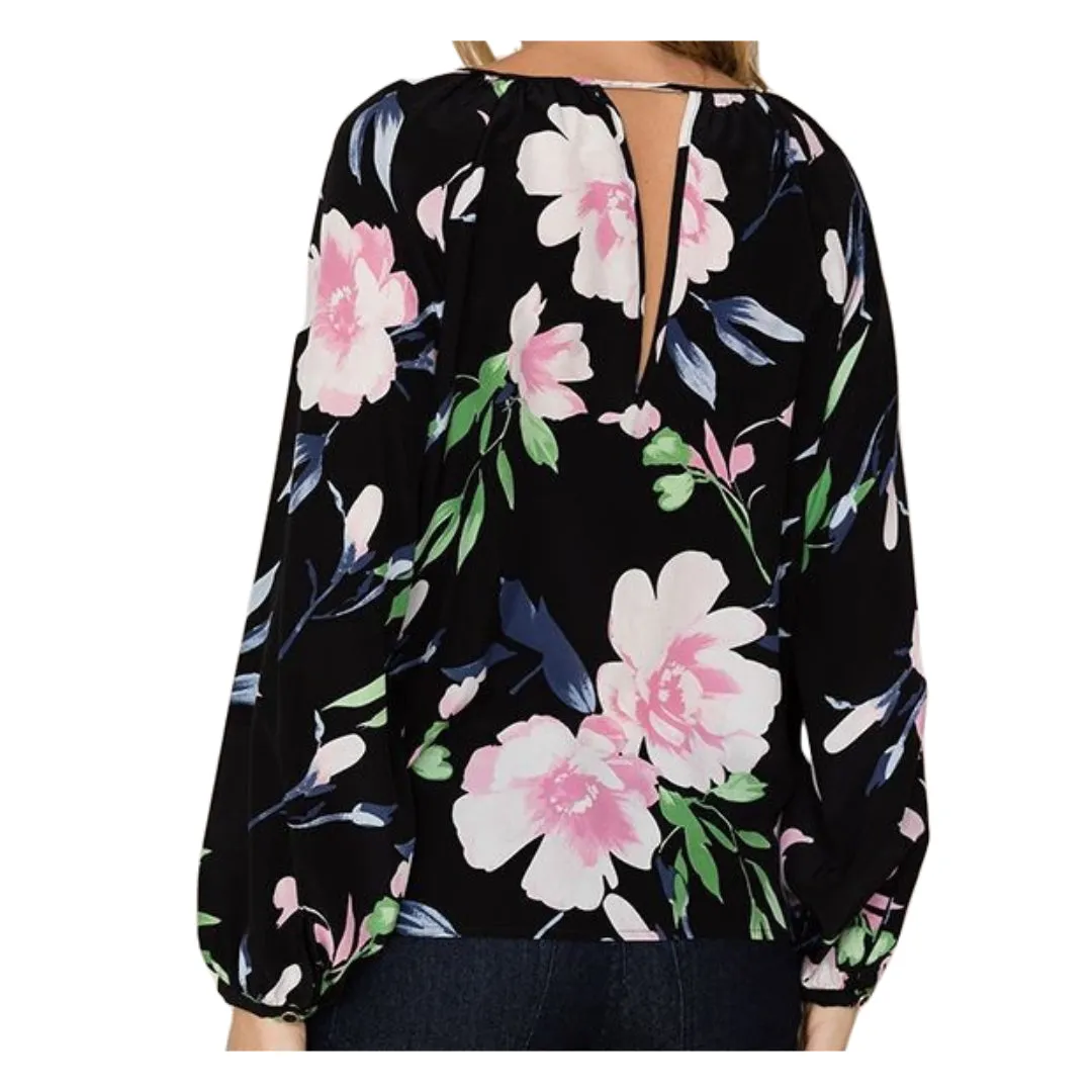 YUMI KIIM Women's Candle Light Romance Raven Top #TP4358 XS NWT