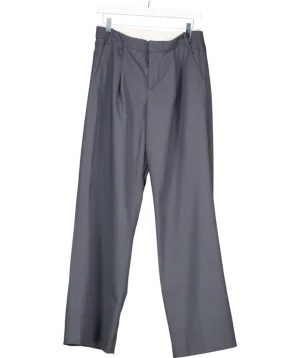 ZARA Grey Darted Wool Blend Trousers UK 8