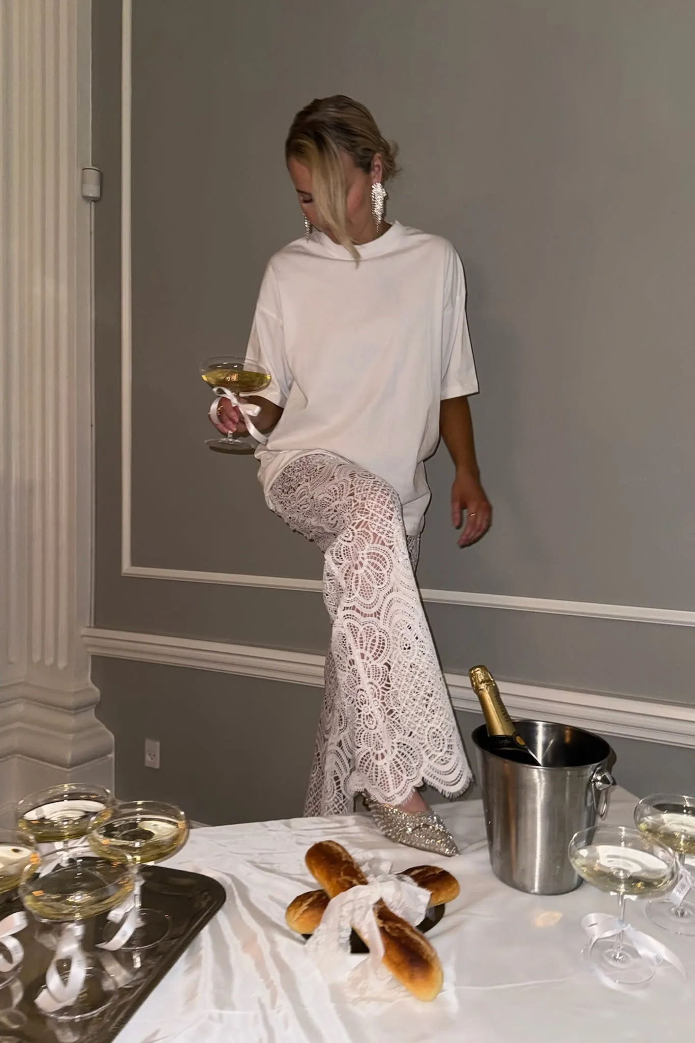 ZhannaIC Bukser - Hvid Blonde